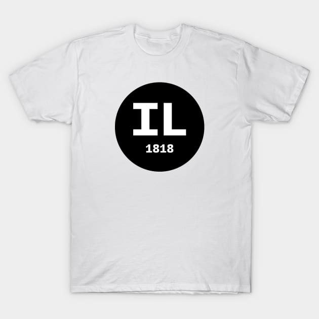 Illinois | IL 1818 T-Shirt by KodeLiMe